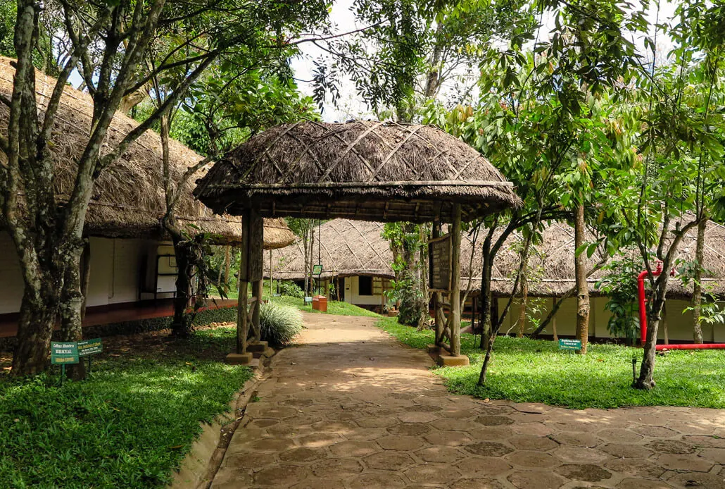 Looks of Spice Village hotel in Thekkady, Kerala, India