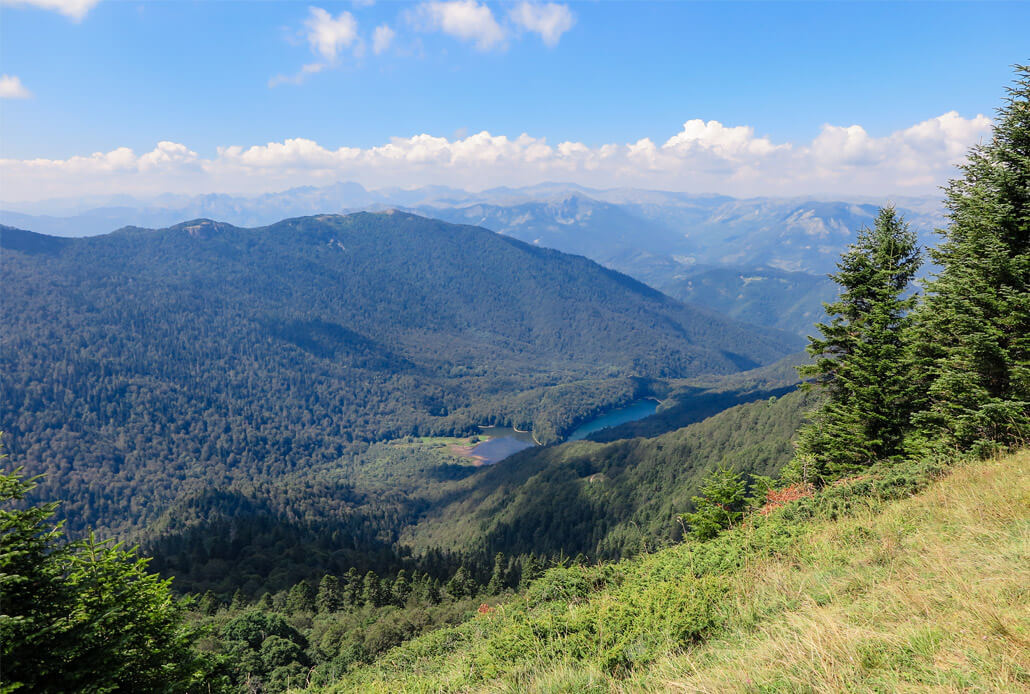 Views from Bendovac viewpoint in Bjelasica Mountains, Montenegro