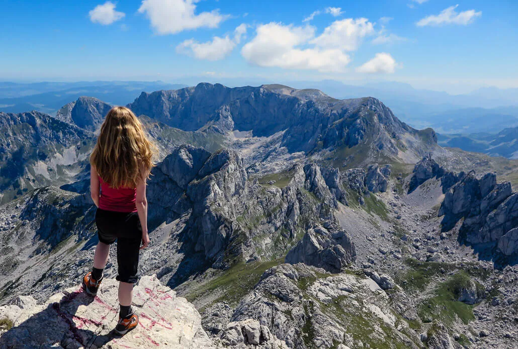 Breathtaking views from the top of Bobotov Kuk, Durmitor NP, Montenegro