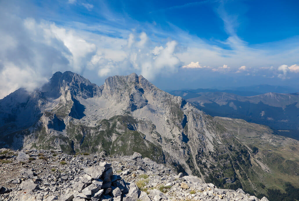 Breathtaking views from the top of Kom Vasojevickij, Komovi, Montenegro