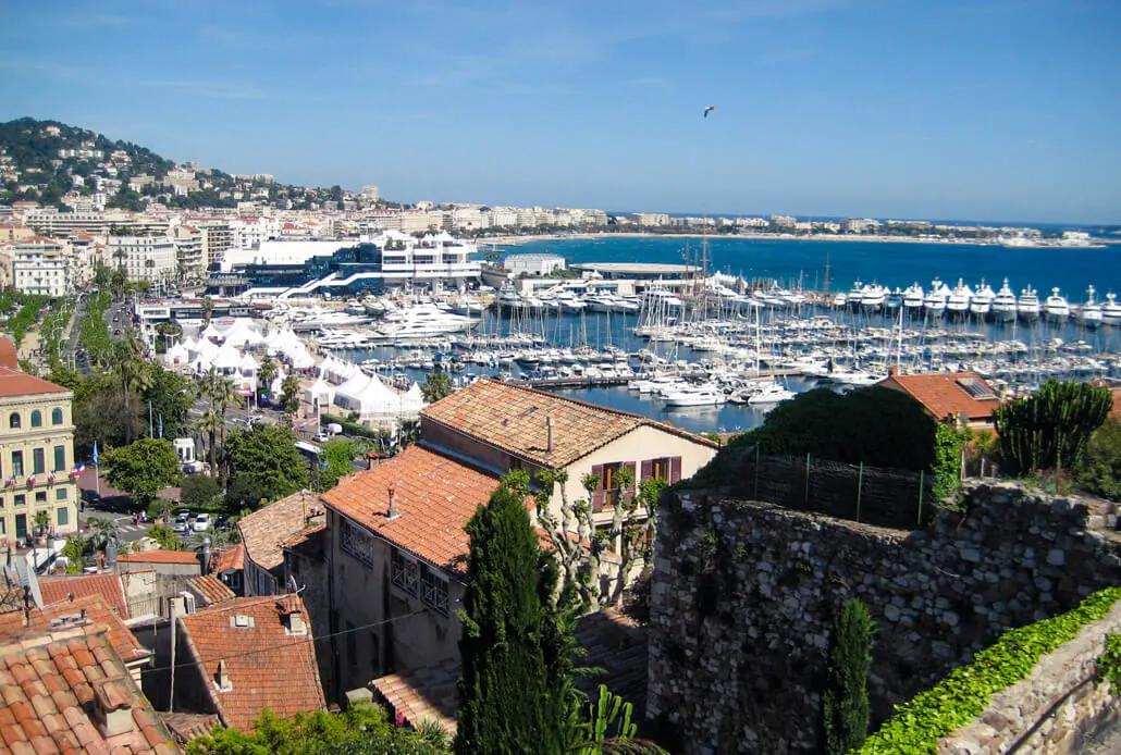 View of Cannes from Le Suquet - Day trip from Nice France