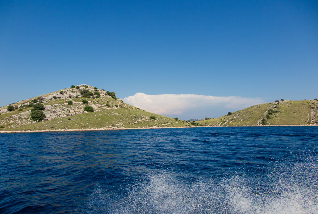 Bumpy ride in Kornati National Park, Croatia