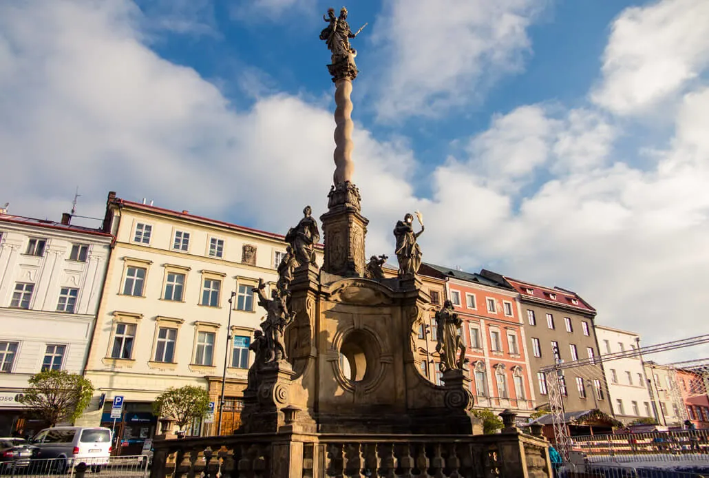 Marian Plague Column on the Lower Square in Olomouc