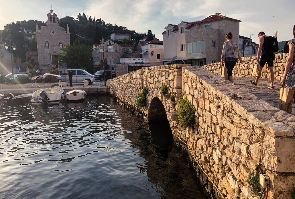 Old Bridge in Tribunj Croatia