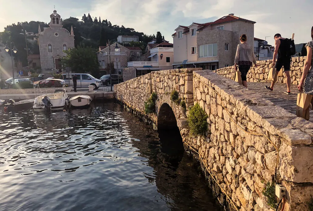 Old Bridge in Tribunj Croatia