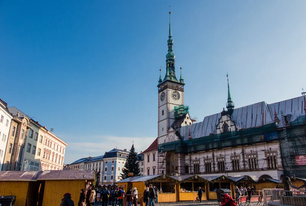 Olomouc Upper Square in winter