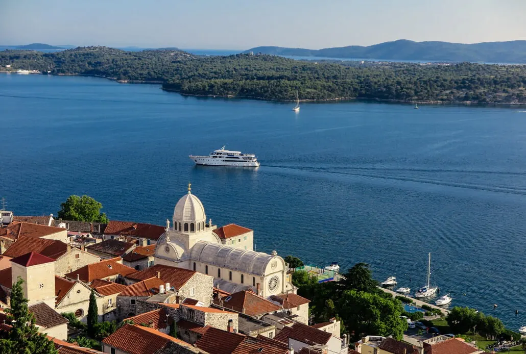 St. James Cathedral as viewed from the St. Michael Fortress Sibenik Croatia