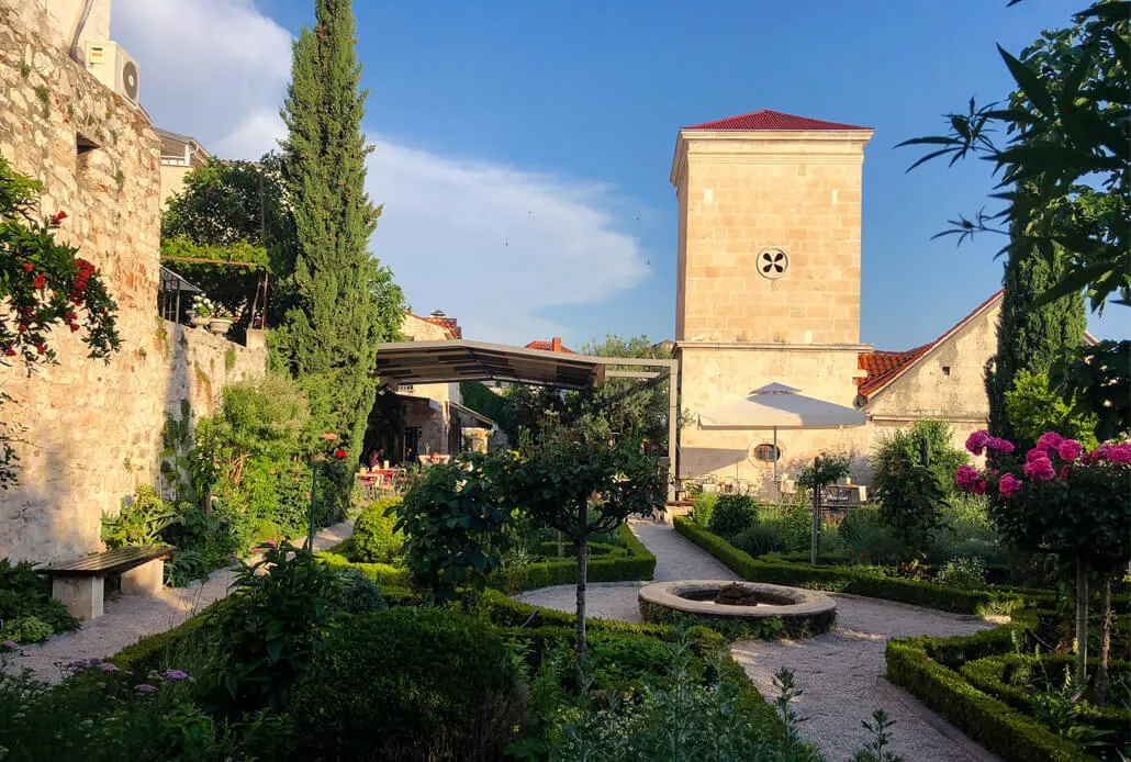 Garden of St. Lawrence Monastery Sibenik Croatia