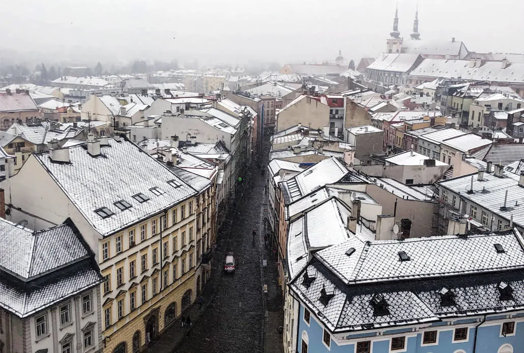 View of Olomouc from the Old Town Hall Tower