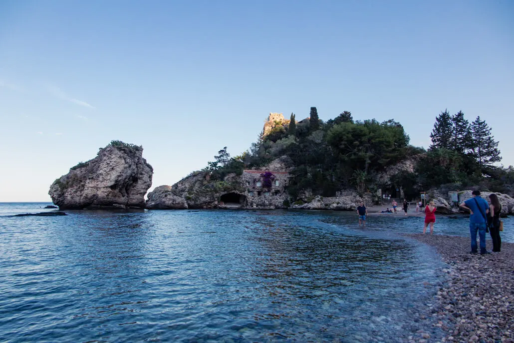 Isola Bella Island Taormina Sicily Italy