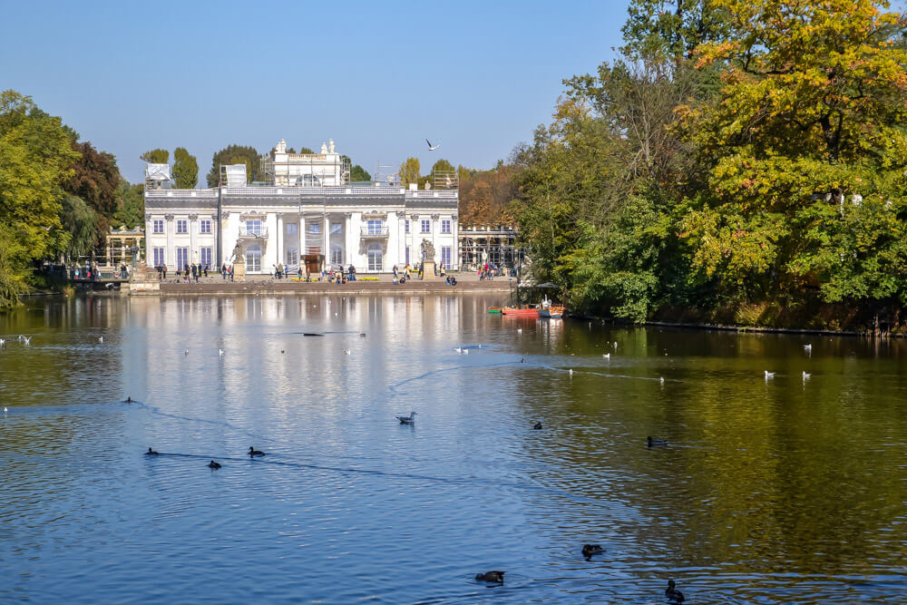 King's Summer Palace in Lazienki Park Warsaw Poland