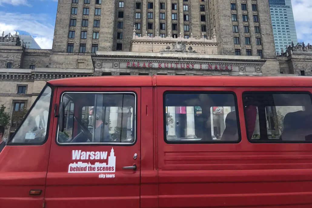Communist tour of Warsaw Poland