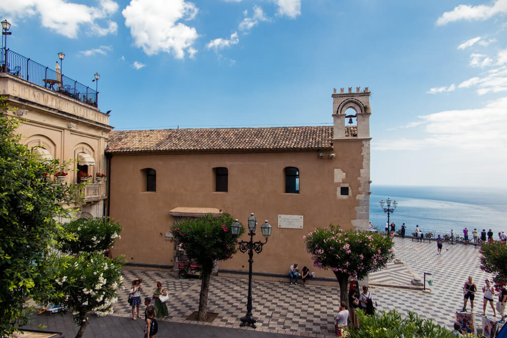 Sant'Agostino Church on Piazza IX Aprile Taormina