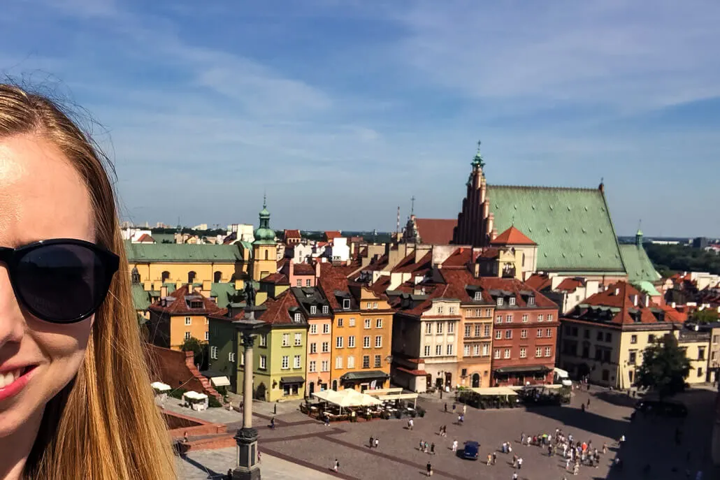 Veronika in Warsaw Old Town