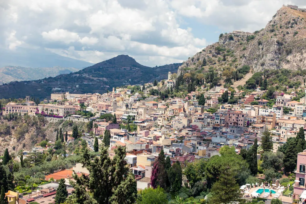 View of Taormina Sicily