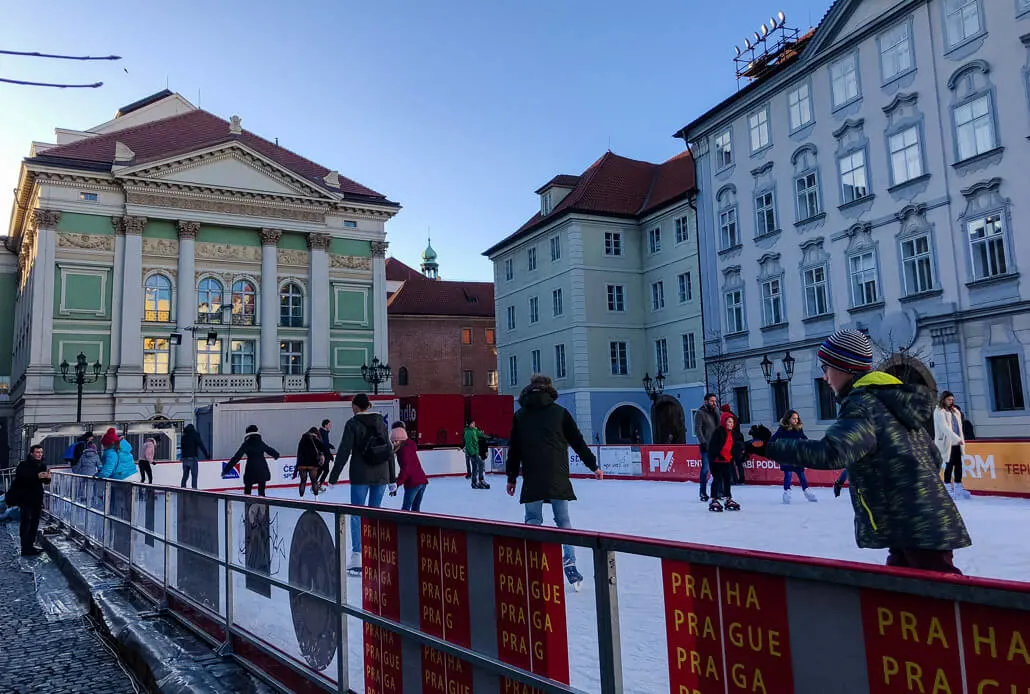 Winter Prague Skating Rink