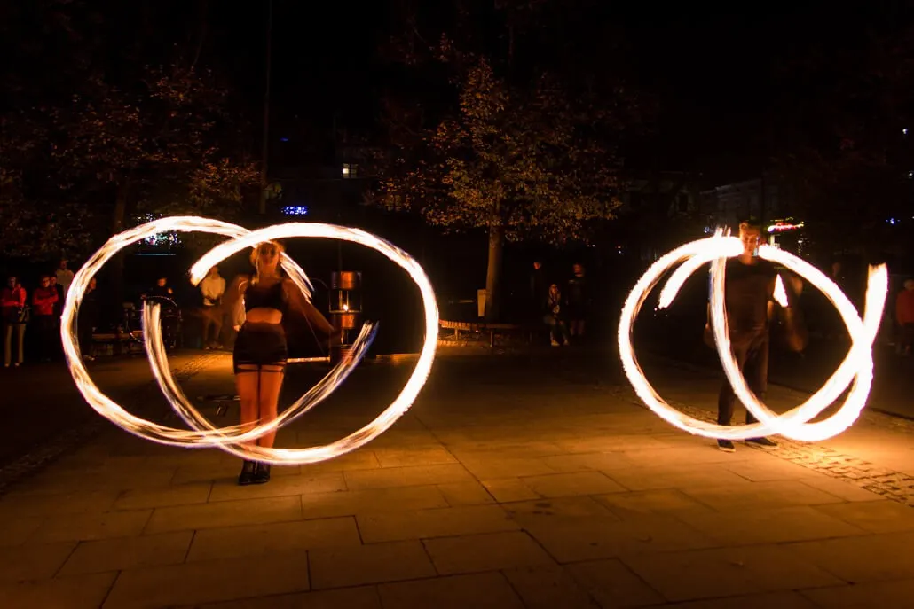 Fire show in Gorlice