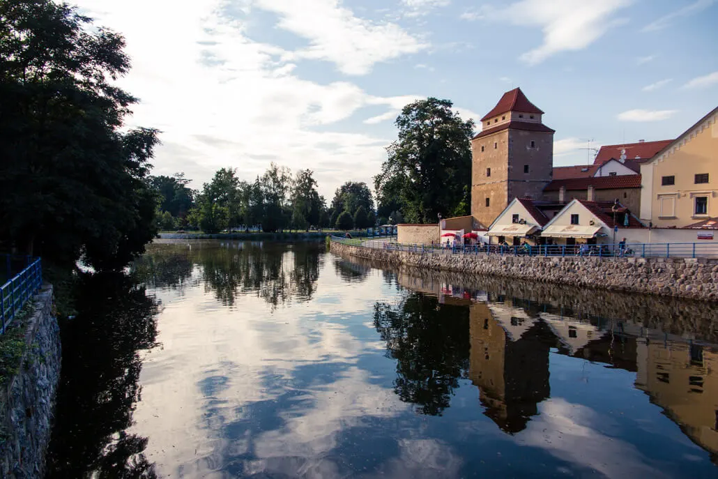 Iron Lady Tower by the River in Ceske Budejovice