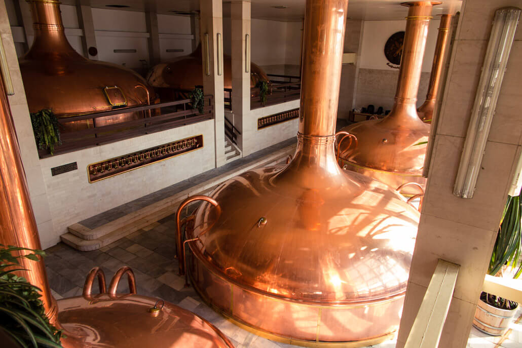 Tanks in Budvar Brewery