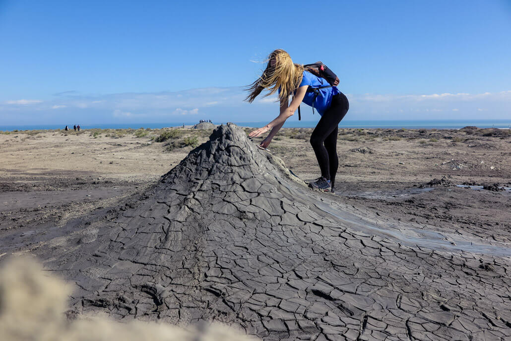 Mud volcanoes in Gobustan Azerbaijan