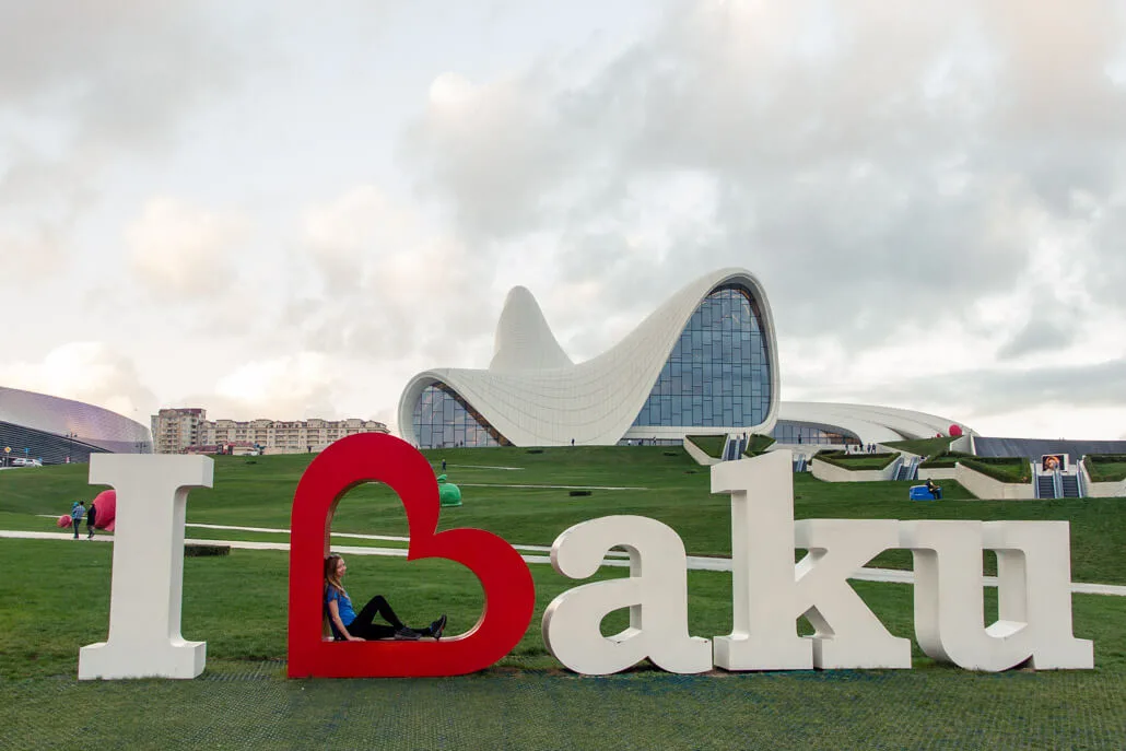 I Love Baku Sign