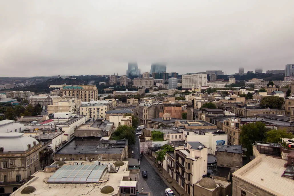 View from Maiden Tower Baku attractions