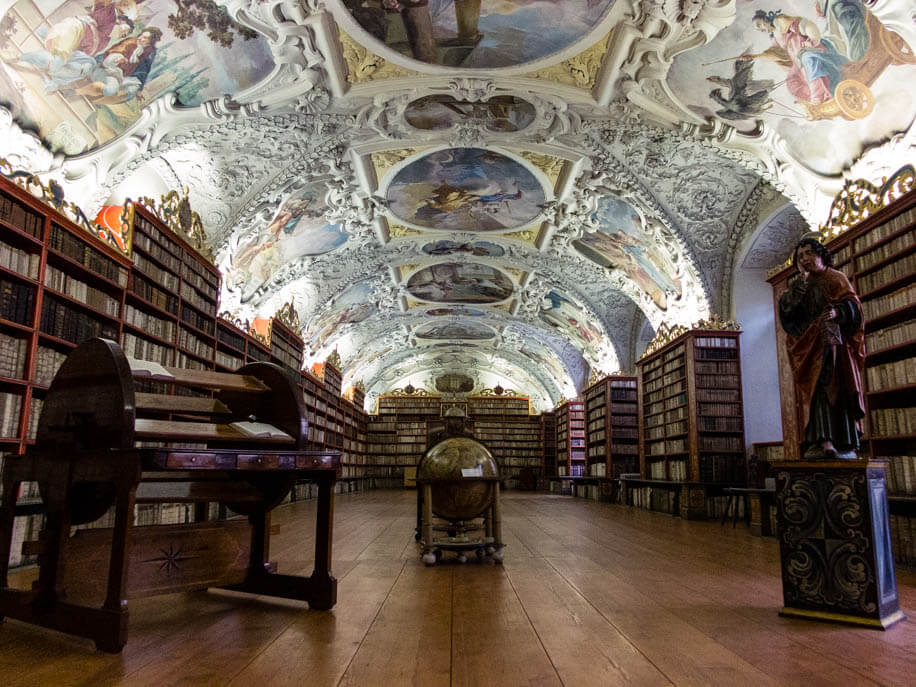 The magnificent Theological Hall of Prague Strahov Library