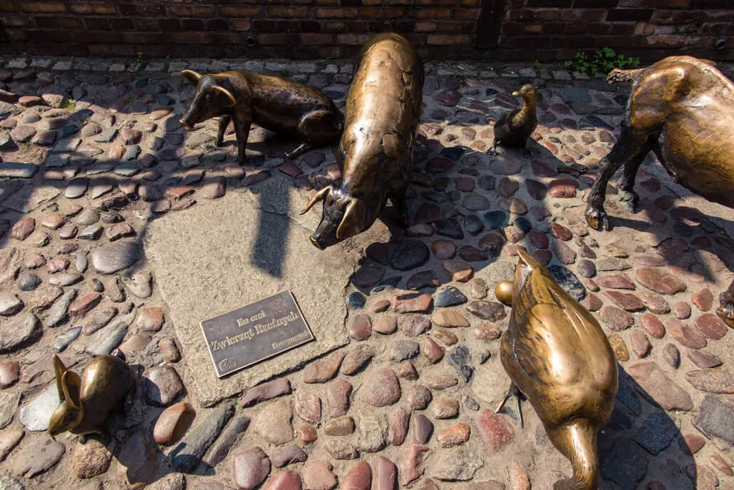 Memorial to animals slaughtered in the Butcher's Lane in Wroclaw