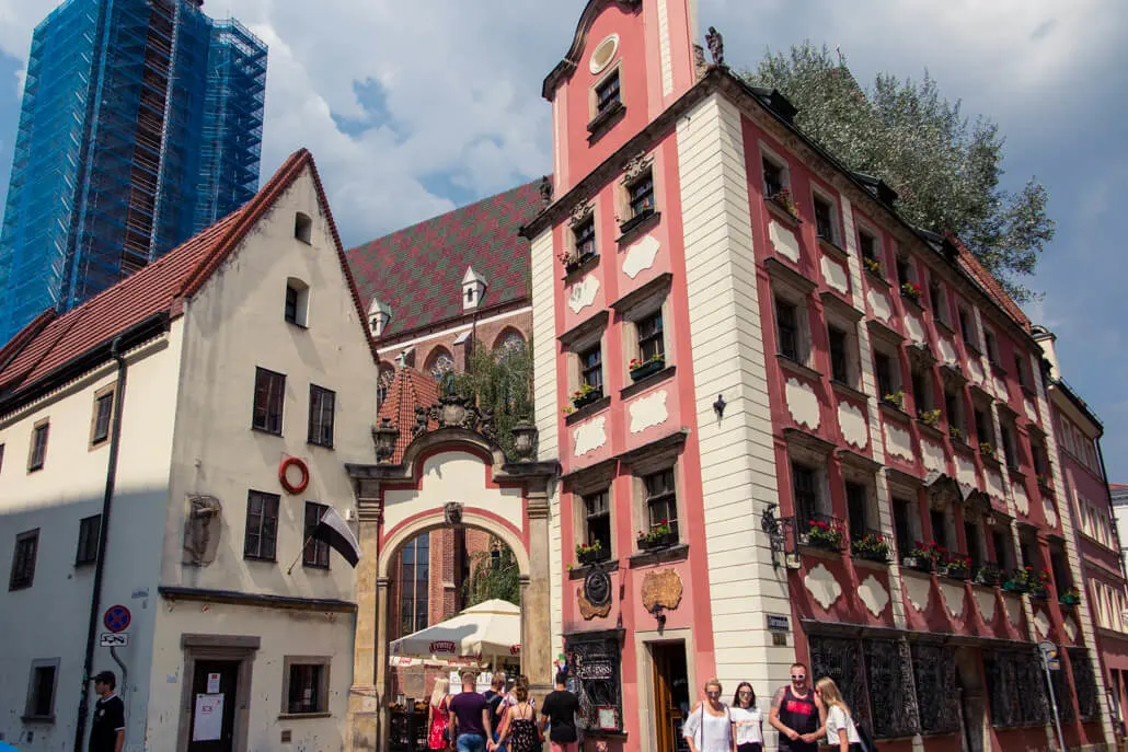 Hansel & Gretel Houses in Wroclaw Poland