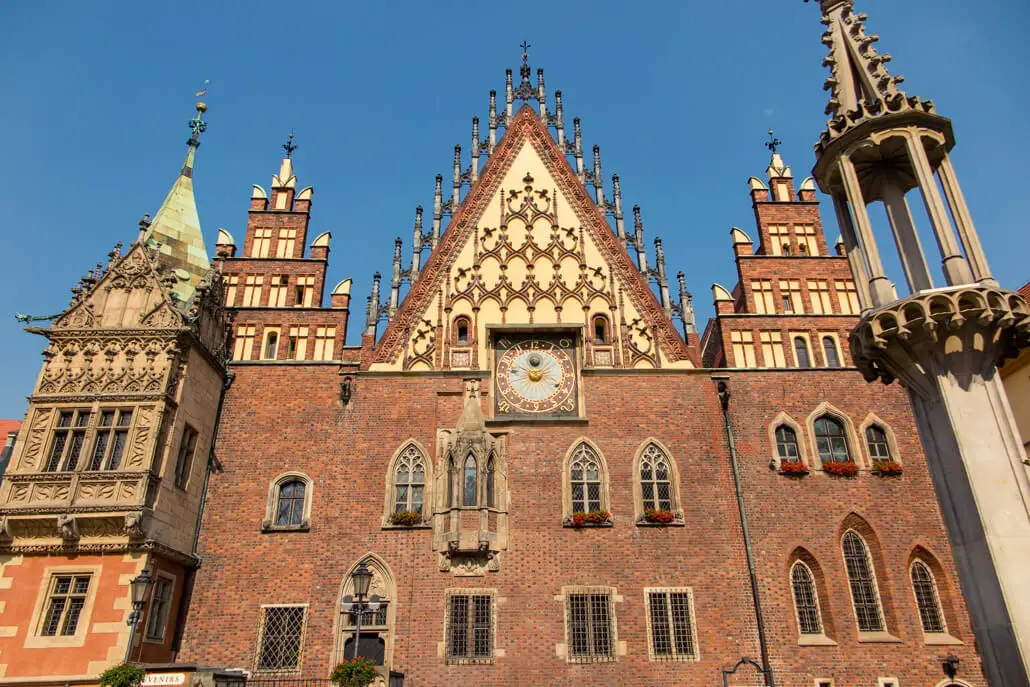Wroclaw Old Town Hall Close up