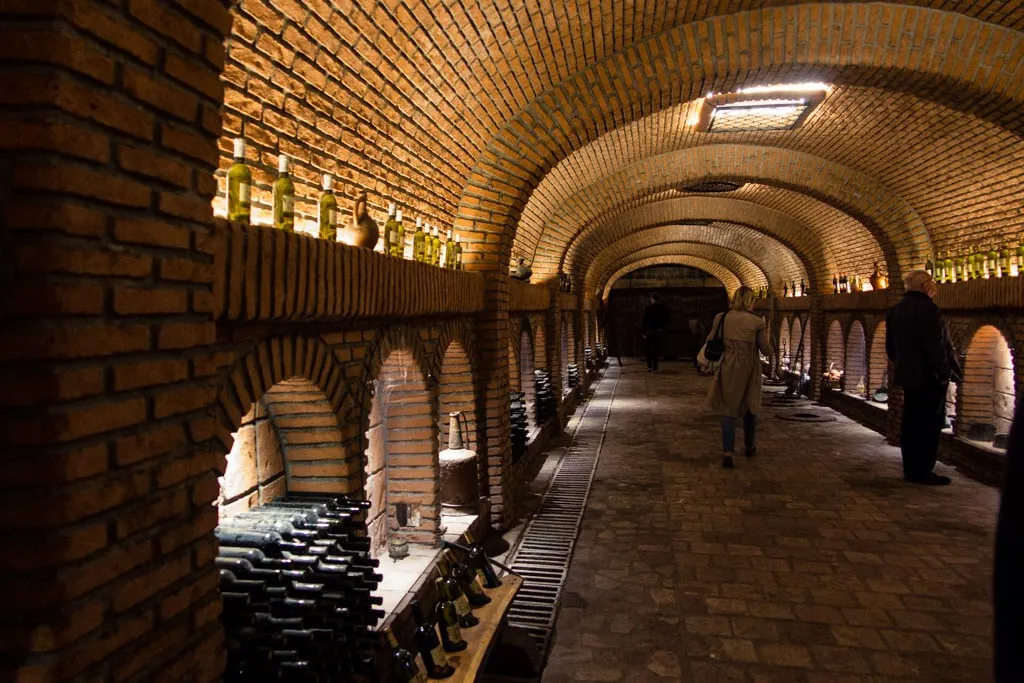 Khareba winery in Georgia - the cellar