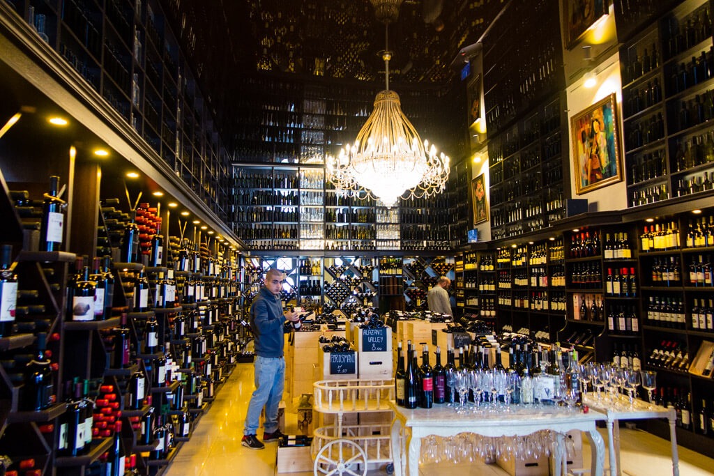 Inside Wine Gallery Shop Tbilisi