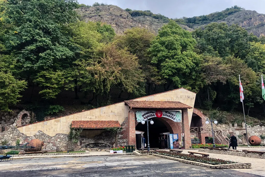 Entrance to the Khareba Winery in Georgia