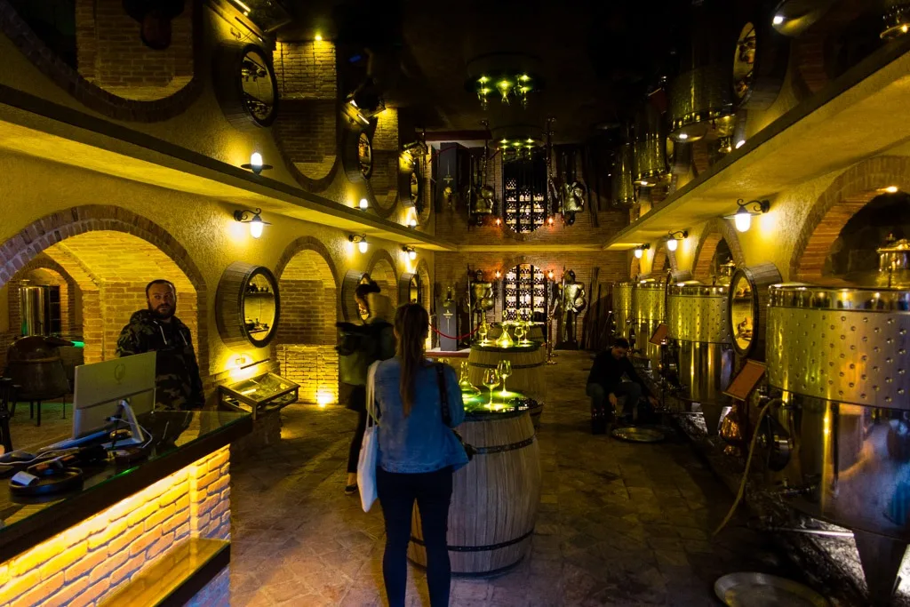 The Underground part of Wine Gallery Tbilisi Shop