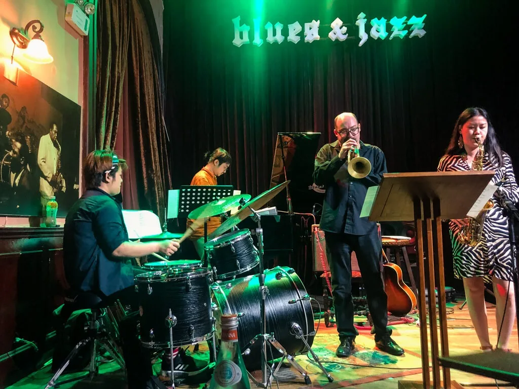 A performance in the House of Blues & Jazz, Shanghai