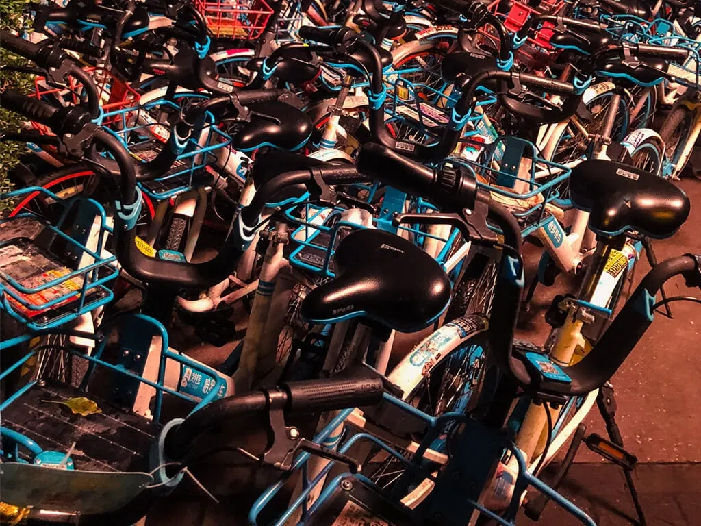 Shared bikes in China
