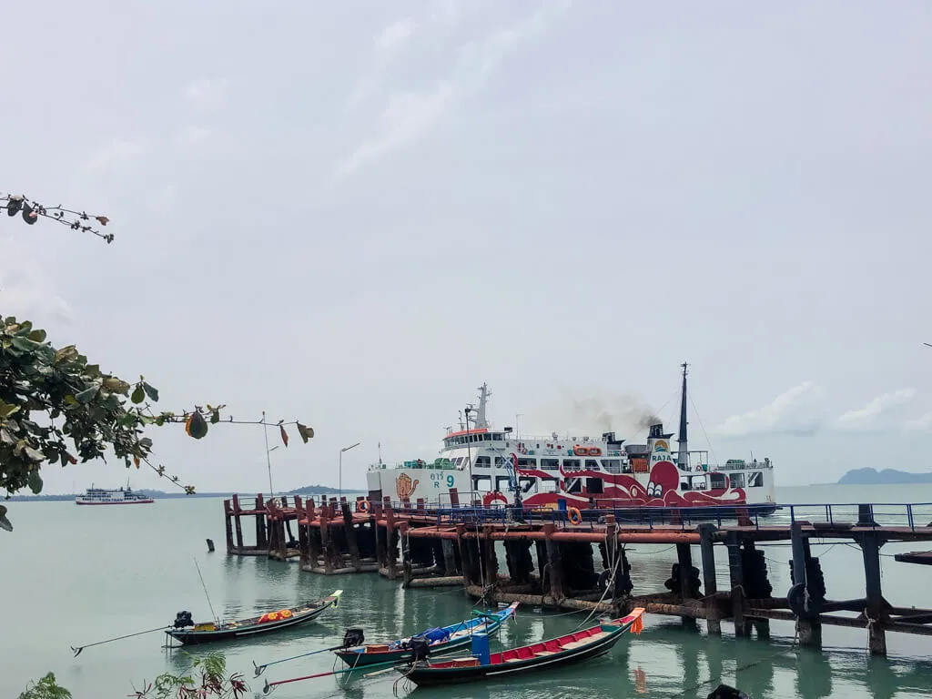 Passenger ferry arriving