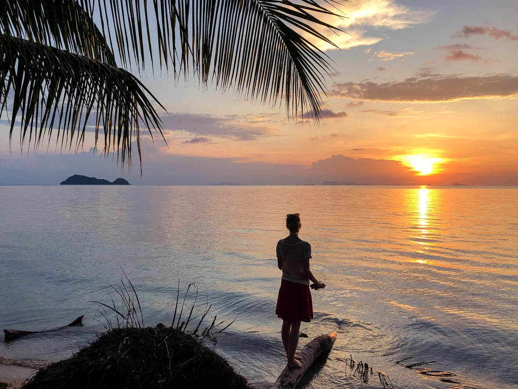 Watching sunset in Koh Phangan