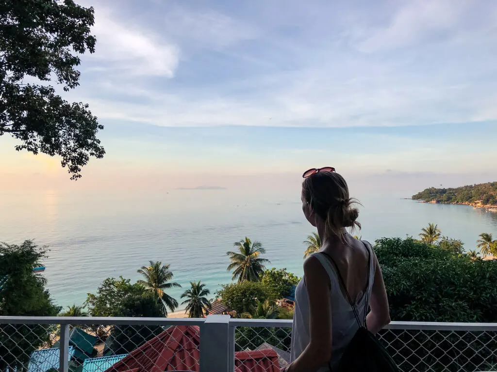 Gazing at the ocean in Koh Phangan