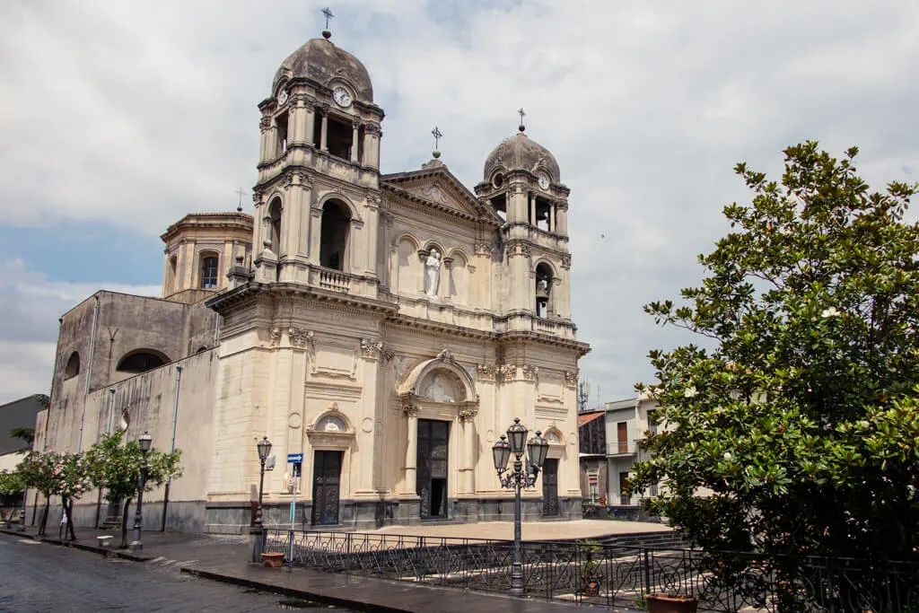 Main church in Zafferana Etnea, Sicily
