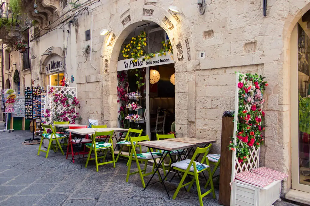 Restaurant in Siracusa, Sicily