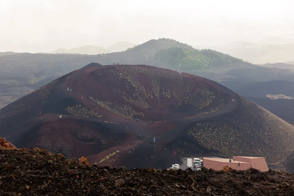 One of Etna volcano's craters