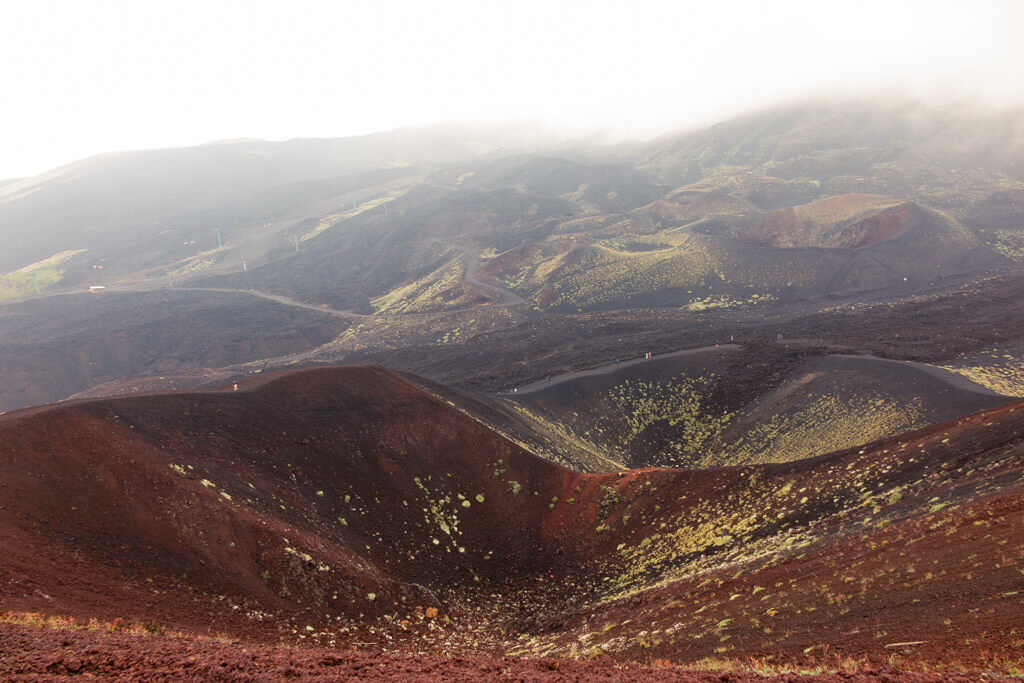 Moonscape on top of Etna vulcano