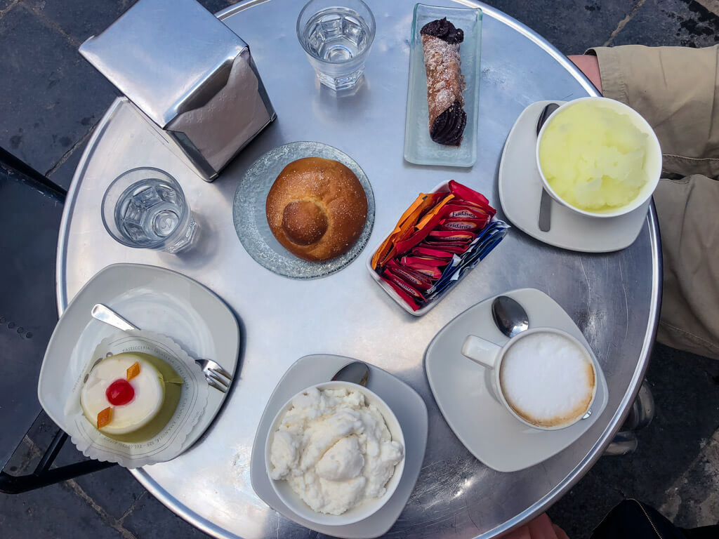 Desserts in Sicily Italy