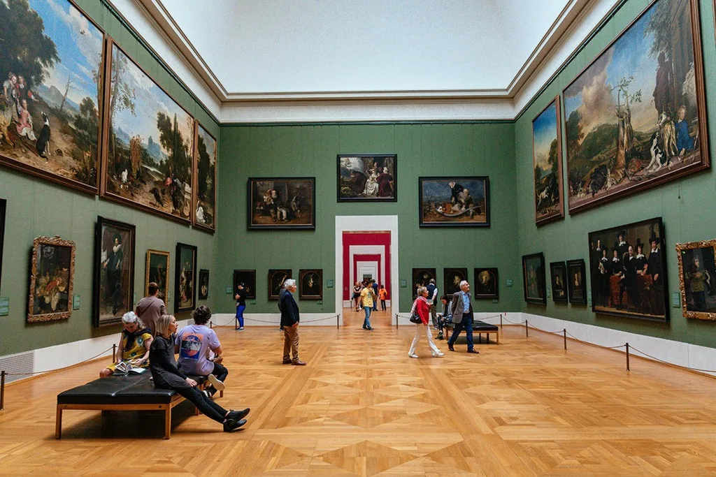 Interior of Alte Pinakothek Museum in Munich