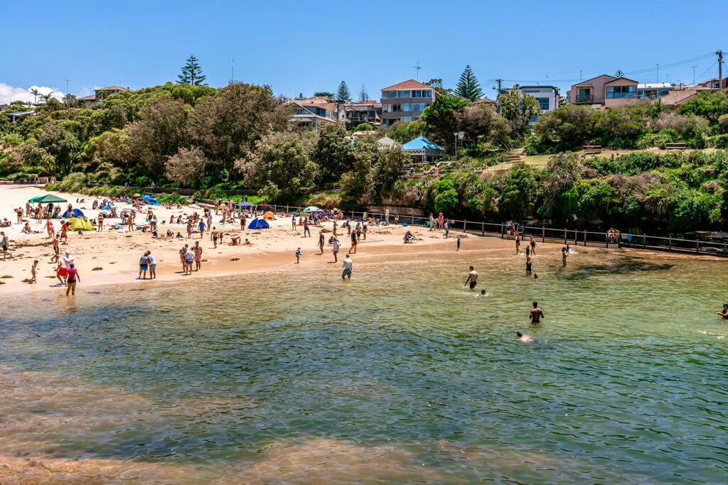 A small beach in Sydney Australia