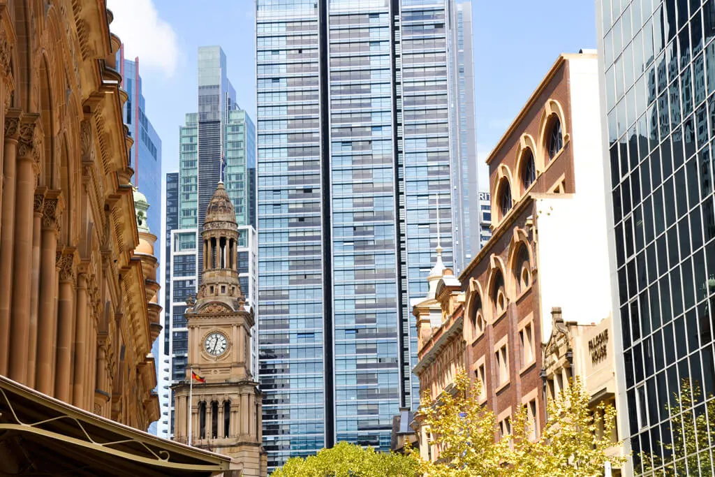 Sydney Town Hall and Queen Victoria Building