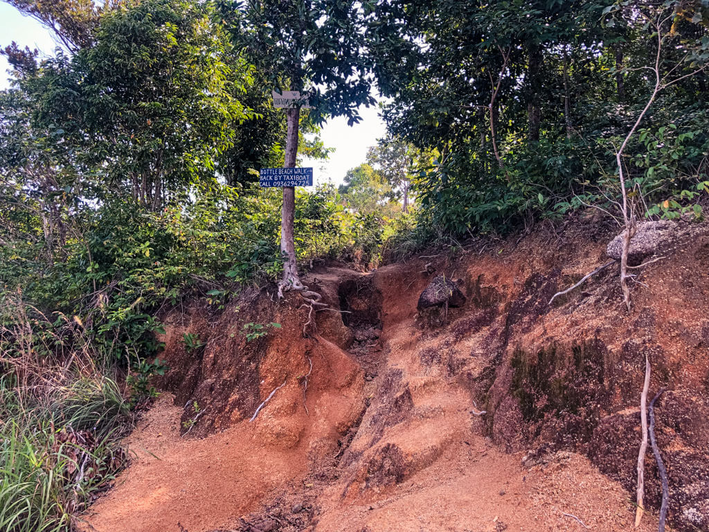 Dirt road with red soil