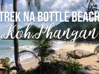 Tropická pláž s textem