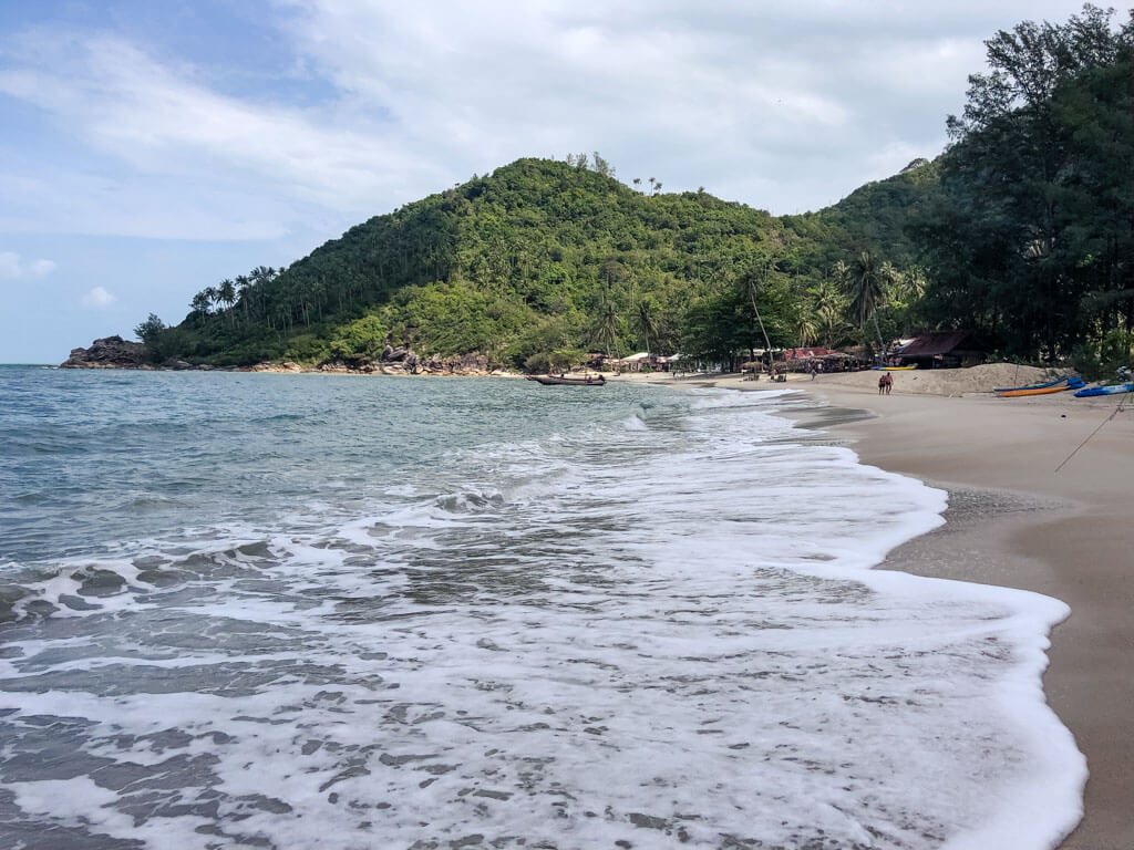 A pristine beach in Koh Phangan Thailand